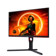   AOC Gaming 240Hz monitor 24.5" 25G3ZM/BK, 1920x1080, 16:9, 300cd/m2, 1ms, 2xHDMI/DisplayPort, áll. mag, pivot