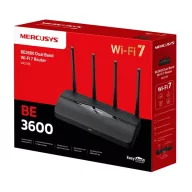   MERCUSYS Wireless Router Dual Band BE3600 1xWAN(2.5Gbps) +1xLAN(2.5Gbps) + 2xLAN(1Gbps), MR27BE