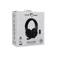   WHITE SHARK FALCON-B, GH-2441B, vezeték nélküli gamer fejhallgató, fekete