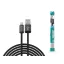 DEVIA ST101708 Gracious Tube USB/Lightning adat-és töltőkábel, fekete, 1m