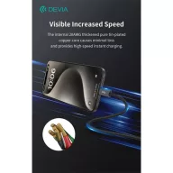   DEVIA ST108721 Extreme Speed PD 240W, USB-C - USB C (Type-C) adat-és töltőkábel, fekete, 2m