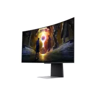   SAMSUNG Ívelt Gaming OLED monitor 34" G85SD, 3440x1440, 21:9, 250cd/m2, 0.03ms, DP/HDMI/WiFi/BT, hangszóró, távirányító