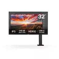   LG IPS monitor 31.5" 32UN880K, 3840x2160, 16:9, 350cd/m2, 5ms, HDMIx2/DisplayPort/USB-C/USBx2, Pivot, hangszóró