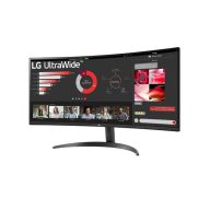   LG ívelt monitor 34" 34WR50QK, 3440x1440, 21:9, 300cd/m2, 5ms, HDMIx2/DisplayPort