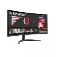   LG ívelt monitor 34" 34WR50QK, 3440x1440, 21:9, 300cd/m2, 5ms, HDMIx2/DisplayPort