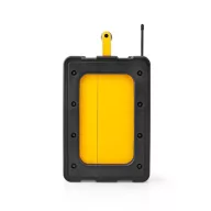   Nedis RDFM3100YW munka rádió, FM, bluetooth, rezgéscsillapítás, 15W, 20 FM állomás, 3,5 mm audióbemenet