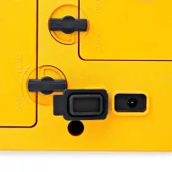   Nedis RDFM3100YW munka rádió, FM, bluetooth, rezgéscsillapítás, 15W, 20 FM állomás, 3,5 mm audióbemenet