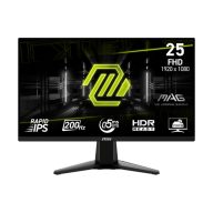   MSI Monitor GAMING MAG 255F E20 24,5" FHD Rapid IPS 1920x1080, 16:9, 200Hz, 1000:1, 0,5ms, 2x HDMI, DP, Black