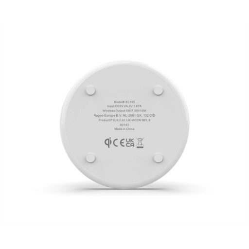 RAPOO VEZ. NÉLK. MOBILTELEFON "XC105" TÖLTŐ, 10W, FEHÉR