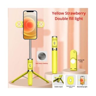   BLACKBIRD Selfie Bot álvánnyal + távírányítóval + világítással, Yellow Strawberry