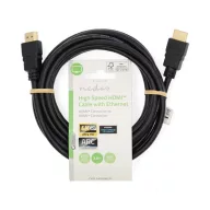   Nedis CVGL34060BK30 ultra HD HDMI kábel, HDMI dugó - dugó, 4K@60Hz, ARC, 18 Gbps, aranyozott csatlakozók, hossz 3m