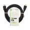 Nedis CVGL34060BK30 ultra HD HDMI kábel, HDMI dugó - dugó, 4K@60Hz, ARC, 18 Gbps, aranyozott csatlakozók, hossz 3m