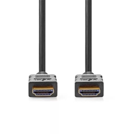 Nedis CVGL34060BK30 ultra HD HDMI kábel, HDMI dugó - dugó, 4K@60Hz, ARC, 18 Gbps, aranyozott csatlakozók, hossz 3m