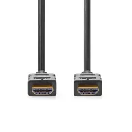   Nedis CVGL34060BK150 ultra HD HDMI kábel, HDMI dugó - dugó, 4K@60Hz, ARC, 18 Gbps, aranyozott csatlakozók, hossz 15m