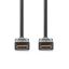 Nedis CVGL34060BK200 ultra HD HDMI kábel, HDMI dugó - dugó, 4K@60Hz, ARC, 18 Gbps, aranyozott csatlakozók, hossz 20m
