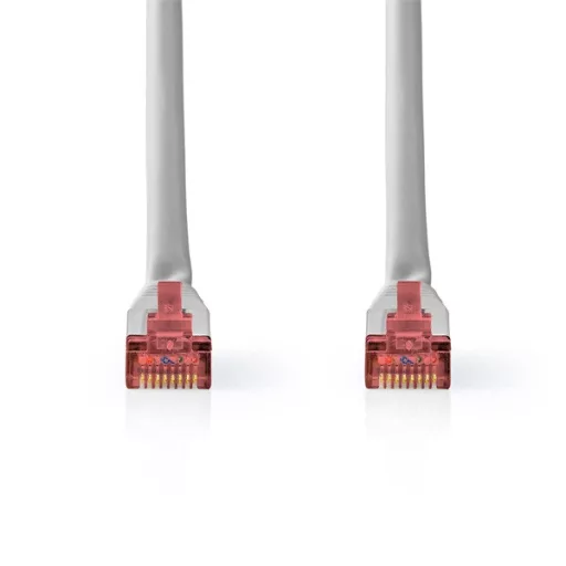 Nedis CCGL85220GY05 UTP / FTP Cat6 patch kábel, RJ45 aranyozott érintkezők, 10/100/1000 Mbit/s, hossz 0.5m