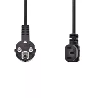   Nedis CEGL10020BK20 tápkábel IEC-320-C13, 3 x 0.75 mm, pipa csatlakozó, hossz 2m