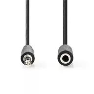   Nedis CAGL22050BK30 3,5mm jack hosszabító hábel, 3,5mm sztereo jack dugó - 3,5mm sztereo jack aljzat, hossz 3m