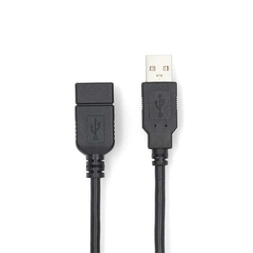 Nedis CCGL60010BK10 USB A-A (Male/Female) hosszabító / toldó kábel, USB2.0, hossz: 1m