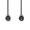 Nedis CAGL25000BK30 optikai audio kábel, TosLink dugó, hossz 3m