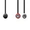 Nedis CAGL20200BK10 audio kábel 5p DIN dugó - 2 x RCA dugó, hossz 1m