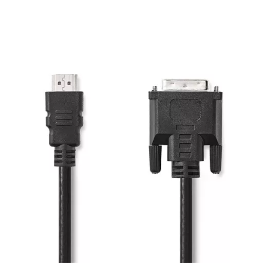 Nedis CCGL34800BK20 HDMI - DVI-D 24+1p kábel, 1080p, hossz 2m