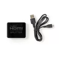   Nedis VSPL34002BK HDMI splitter, 1 x HDMI be - 2 x HDMI ki, HDMI1.4 (4K 30Hz)