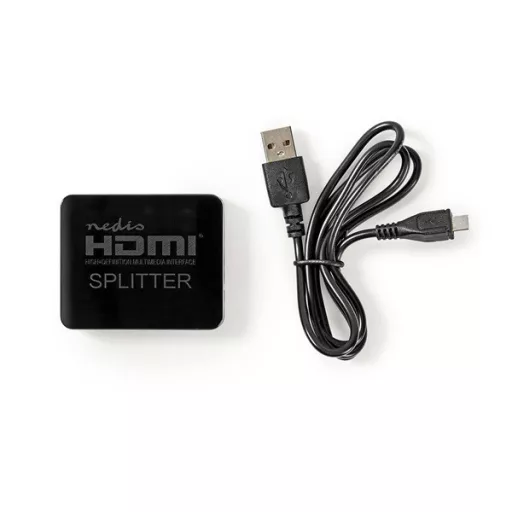 Nedis VSPL34002BK HDMI splitter, 1 x HDMI be - 2 x HDMI ki, HDMI1.4 (4K 30Hz)