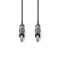 Nedis COTH23020GY15 félprofi audio kábel, 2 x 6,35mm sztereo jack dugó, hossz 1.5m, rugalmas
