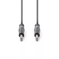   Nedis COTH23020GY30 félprofi audio kábel, 2 x 6,35mm sztereo jack dugó, hossz 3m, rugalmas