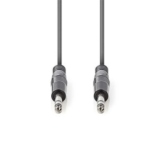   Nedis COTH23020GY30 félprofi audio kábel, 2 x 6,35mm sztereo jack dugó, hossz 3m, rugalmas