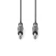 Nedis COTH23020GY30 félprofi audio kábel, 2 x 6,35mm sztereo jack dugó, hossz 3m, rugalmas
