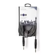   Nedis COTH23020GY50 félprofi audio kábel, 2 x 6,35mm sztereo jack dugó, hossz 5m, rugalmas