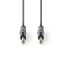 Nedis COTH23000GY15 félprofi audio kábel, 2 x 6,35mm mono jack dugó, hossz 1.5m, rugalmas