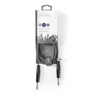   Nedis COTH23000GY30 félprofi audio kábel, 2 x 6,35mm mono jack dugó, hossz 3m, rugalmas