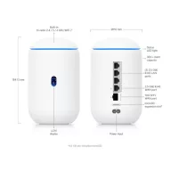   UBiQUiTi Dream Router TriBand 3x2,5Gbps (LAN) 1xPOE Out + 2xWAN (SFP+, RJ45), WiFi7, Asztali - UDR7