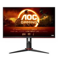   AOC Gaming 280Hz monitor 27" 27G2ZN3/BK, 1920x1080, 16:9, 300cd/m2, 0,5ms, 2xHDMI/DisplayPort, áll. mag. pivot