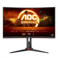   AOC Ívelt Gaming 280Hz monitor 27" C27G2Z3/BK, 1920x1080, 16:9, 300cd/m2, 0,5ms, HDMIx2/DisplayPort, állítható magasság