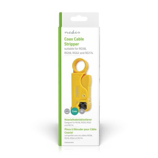 Nedis CSGG49510YE kábel blankoló fogó RG59, RG58, RG62