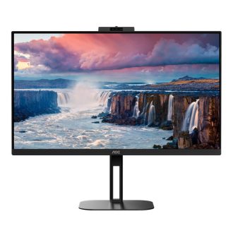   AOC IPS monitor 27" Q27V5CW/BK, 2560x1440, 16:9, 300 cd/m2, 1 ms, HDMI/DisplayPort/USBx4/USB-C, webkamera