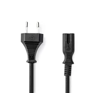   Nedis CEGL11040BK50 tápkábel IEC-320-C7, 2 x 0.75 mm, hossz 5m