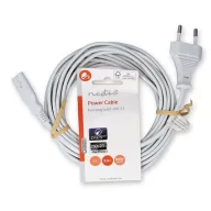   Nedis CEGL11040WT50 tápkábel IEC-320-C7, 2 x 0.75 mm, hossz 5m, fehér