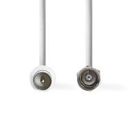   Nedis F dugó - koax dugó kábel, 75 Ohm, dupla árnyékolás, 1.5m