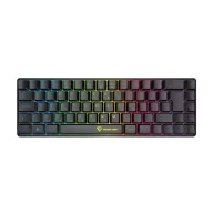   SILVERLINE gamer vezetékes billentyűzet, kompakt, RGB világítás, HU