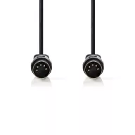   Nedis CAGL20000BK30 DIN audio kábel, DIN 5 tűs dugó, Nikkelezett, 3 m