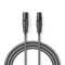 Nedis COTH15012GY30 DMX adapter kábel, XLR 3 tűs dugó, XLR 3 tűs anya,  Nikkelezett, 3 m,  kerek, PVC, Sötétszürke
