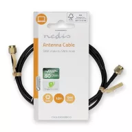   Nedis CSGL02000BK10 SMA kábel, aranyozott, 50 Ohm, árnyékolt,  1m