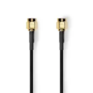   Nedis CSGL02000BK20 SMA kábel, aranyozott, 50 Ohm, árnyékolt,  2m