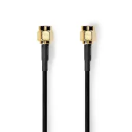   Nedis CSGL02000BK50 SMA kábel, aranyozott, 50 Ohm, árnyékolt,  5 m