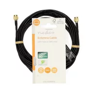   Nedis CSGL02000BK50 SMA kábel, aranyozott, 50 Ohm, árnyékolt,  5 m